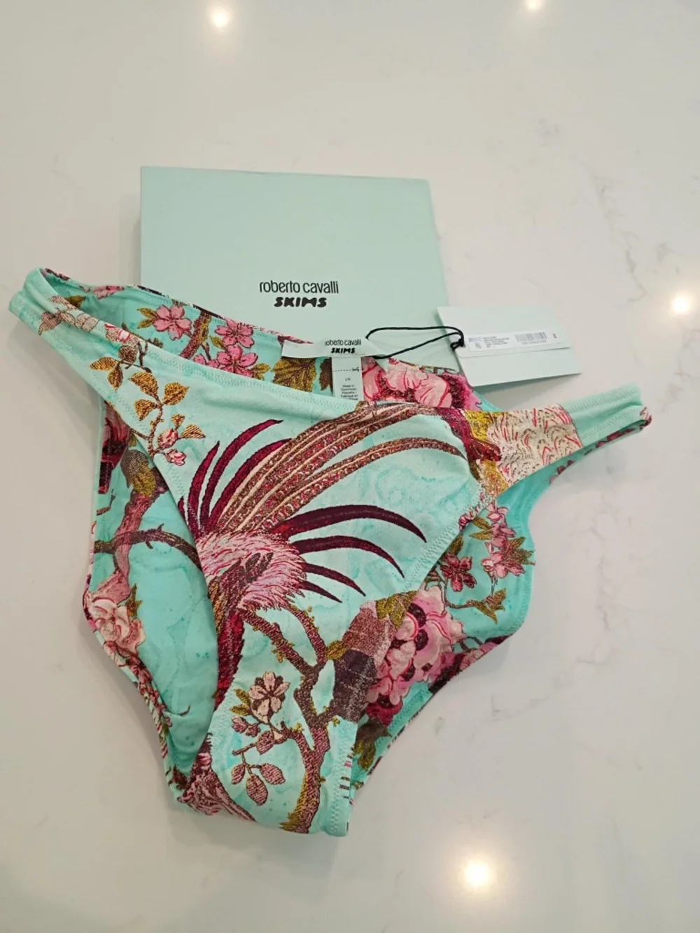 SKIMS X CAVALLI SWIM BOTTOMS L NWT